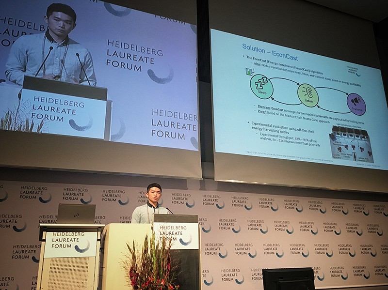 Tingjun Chen at the Heidelberg Laureate Forum