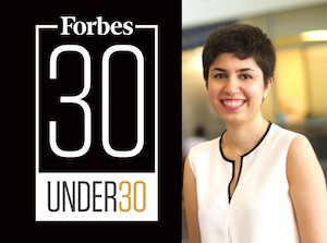 Negar Reiskarimian named to the Forbes 30 Under 30 list