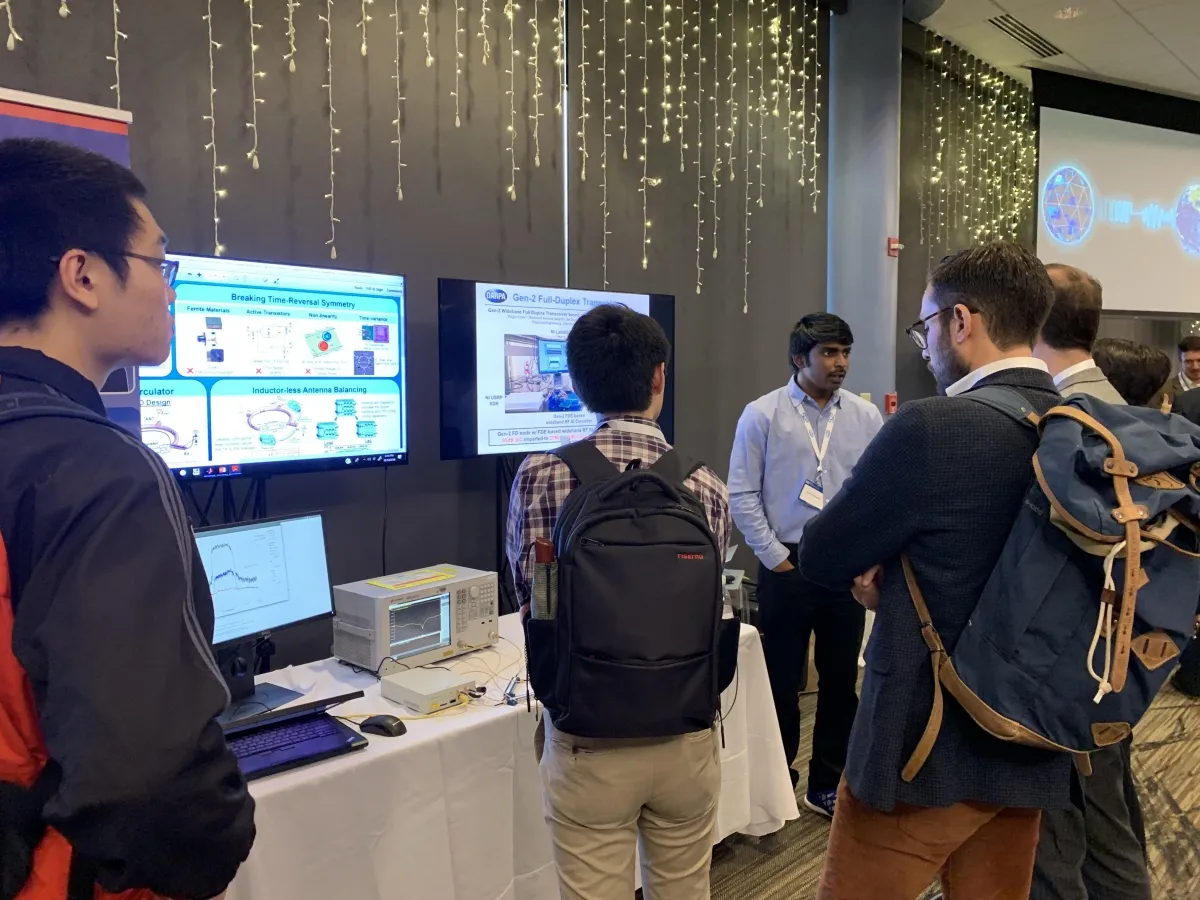 Aravind Nagulu and Tingjun Chen demonstrated a full-duplex wireless node
