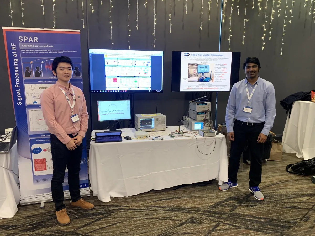 Aravind Nagulu and Tingjun Chen demonstrated a full-duplex wireless node